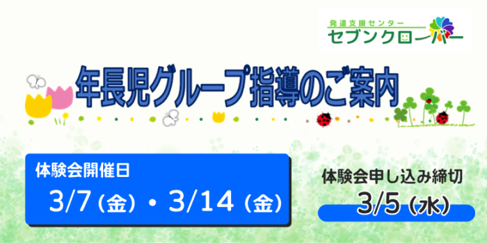 2025年度年長児グループ指導のご案内バナー